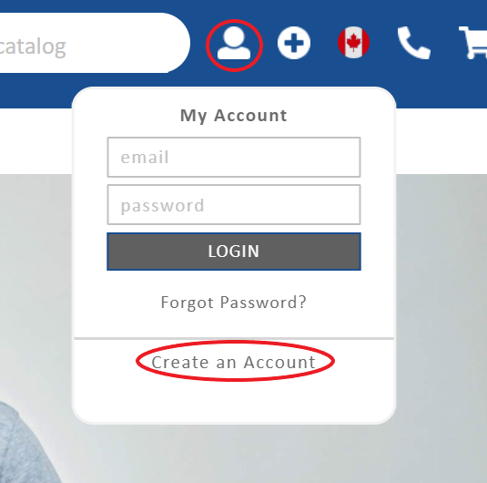 create an account