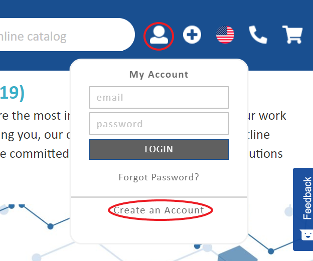 create an account