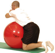 Exercise Ball Knee