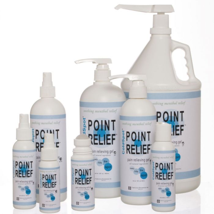 Point Relief Cold Spot in various product packaging and sizes