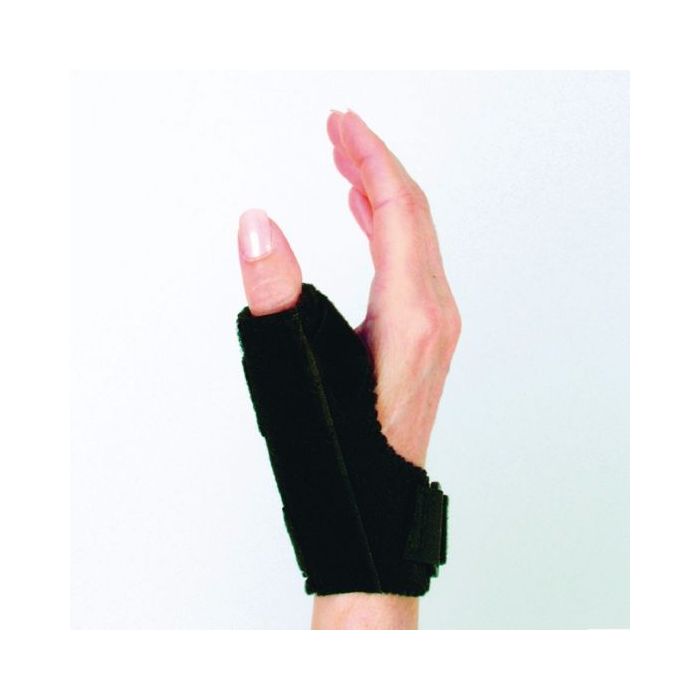 Black UTS Thumb Support shown on hand