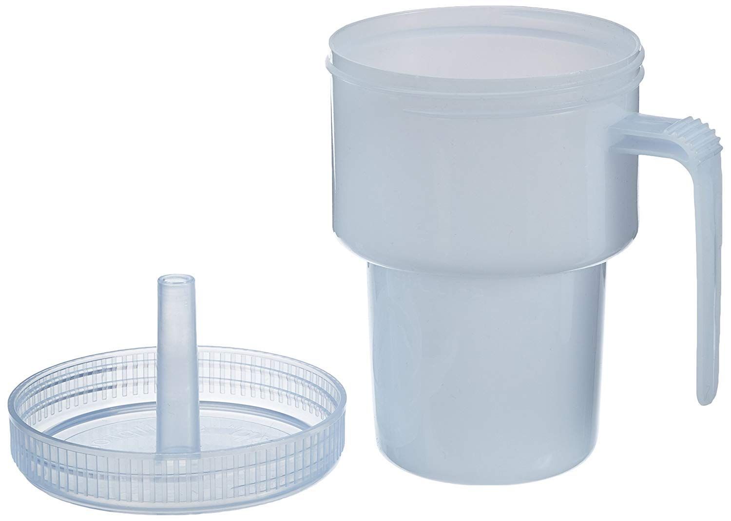 big cups with lid and straw and handle
