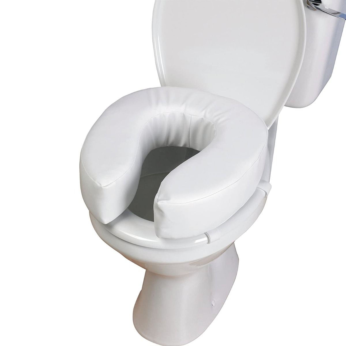 padded raised toilet seat