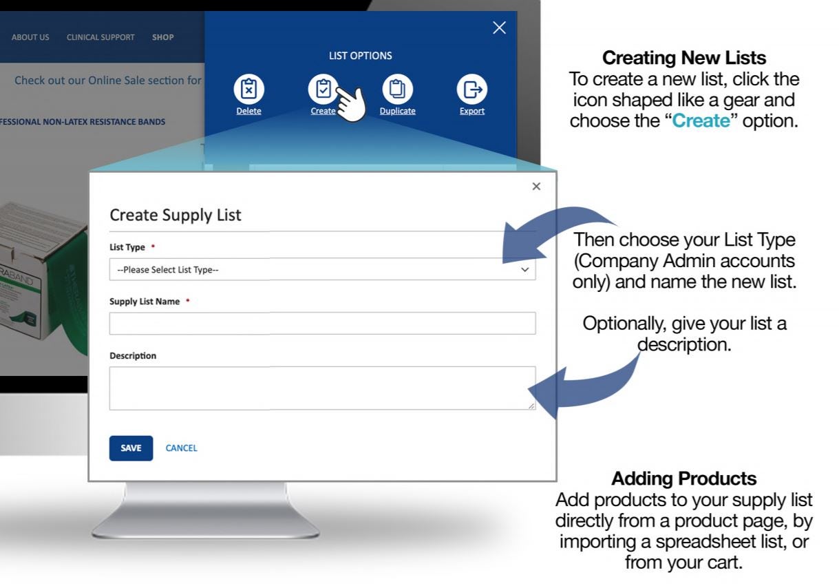 create supply list