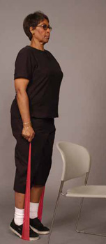 TheraBand Ankle Calf Raise in Standing