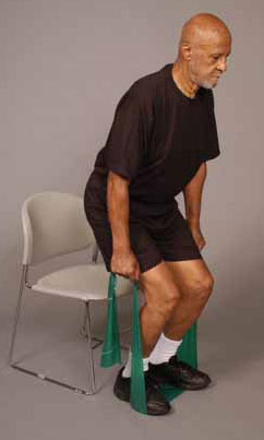 TheraBand Knee Chair Squat