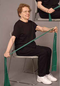 sitting elbow extension
