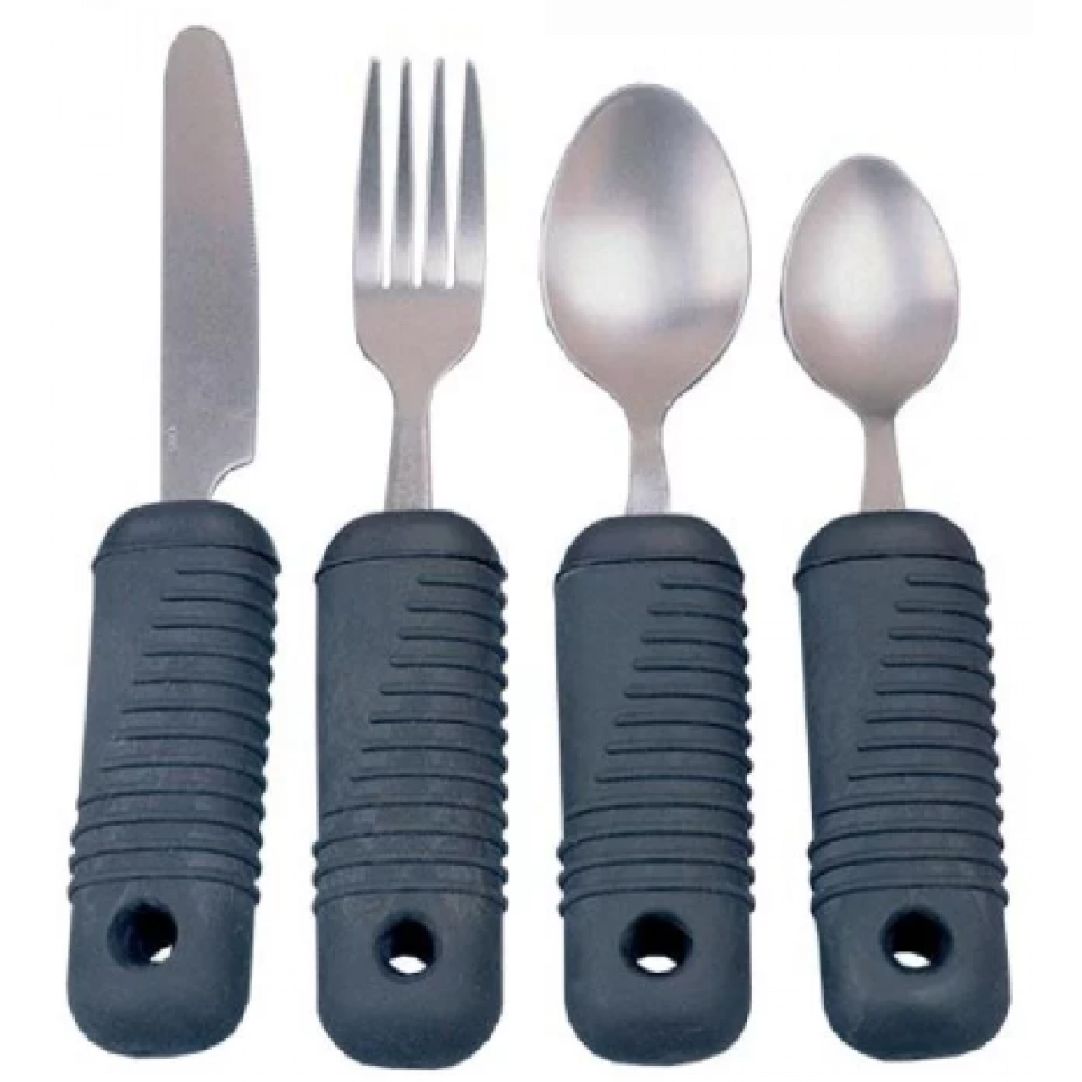 Mondo Medical 4pc Weighted Utensils for Hand Tremors Arthritis Parkinsons 