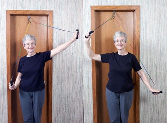 shoulder pulley standing