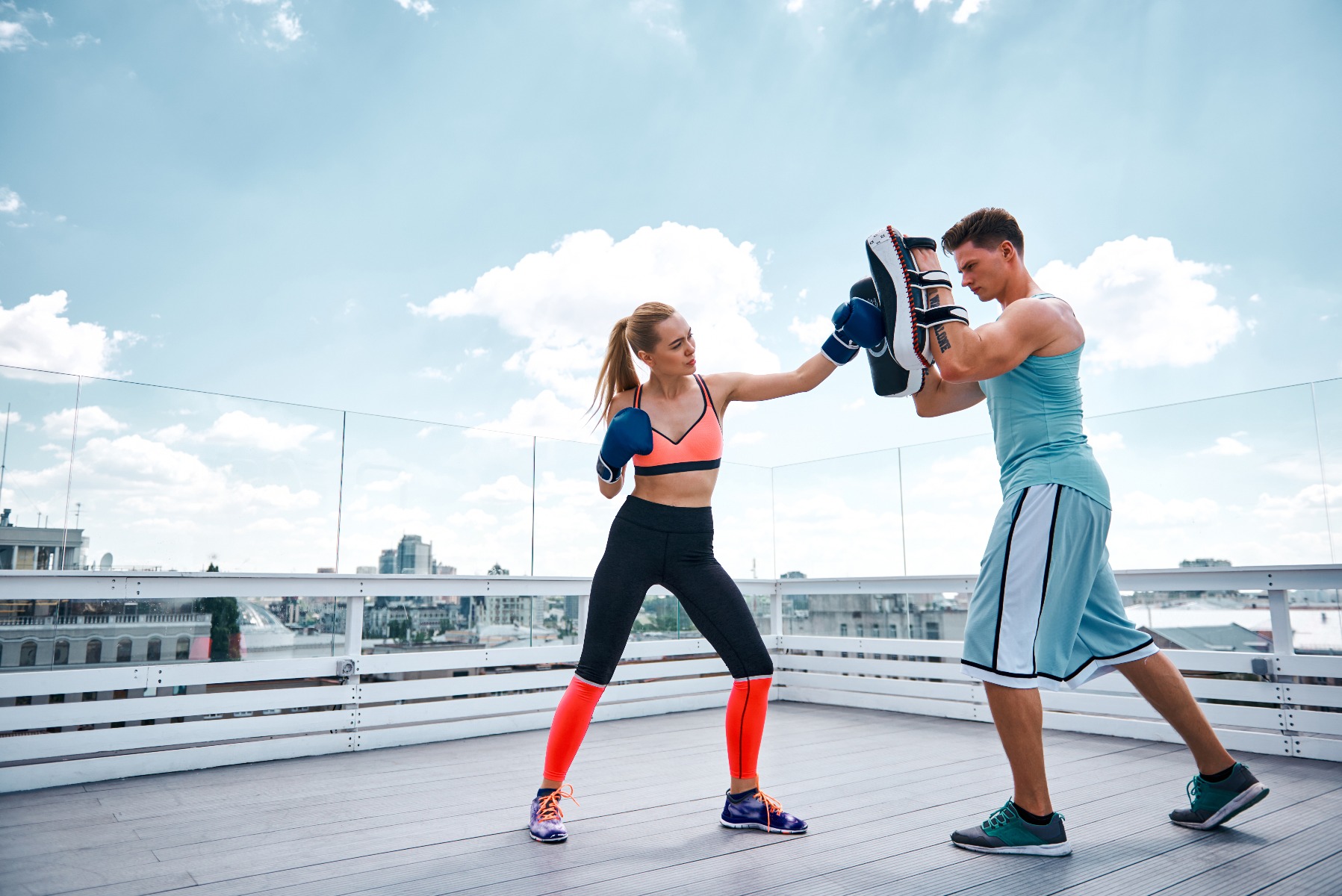 A 6 Round Shadow Boxing Workout with Resistance Tubing