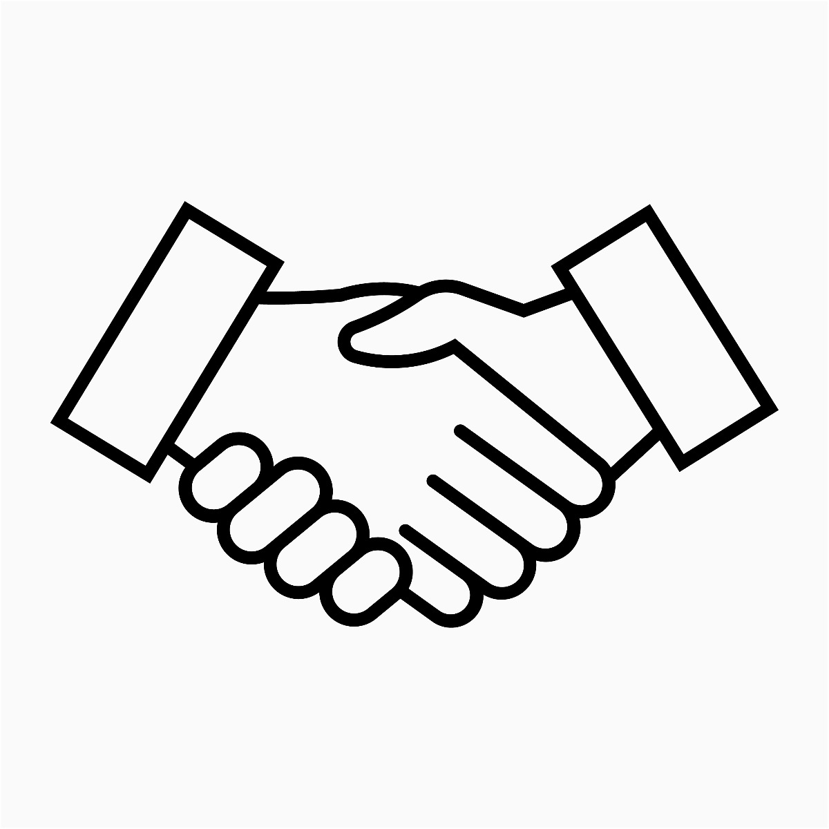 hand shaking graphic