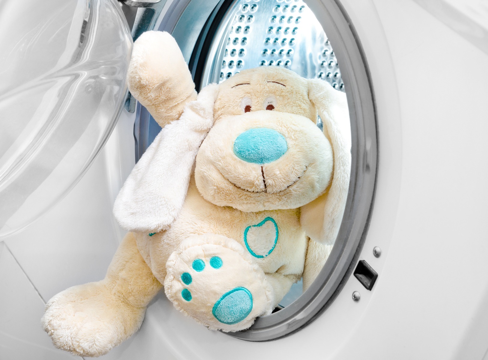 stuffed animal in washing machine