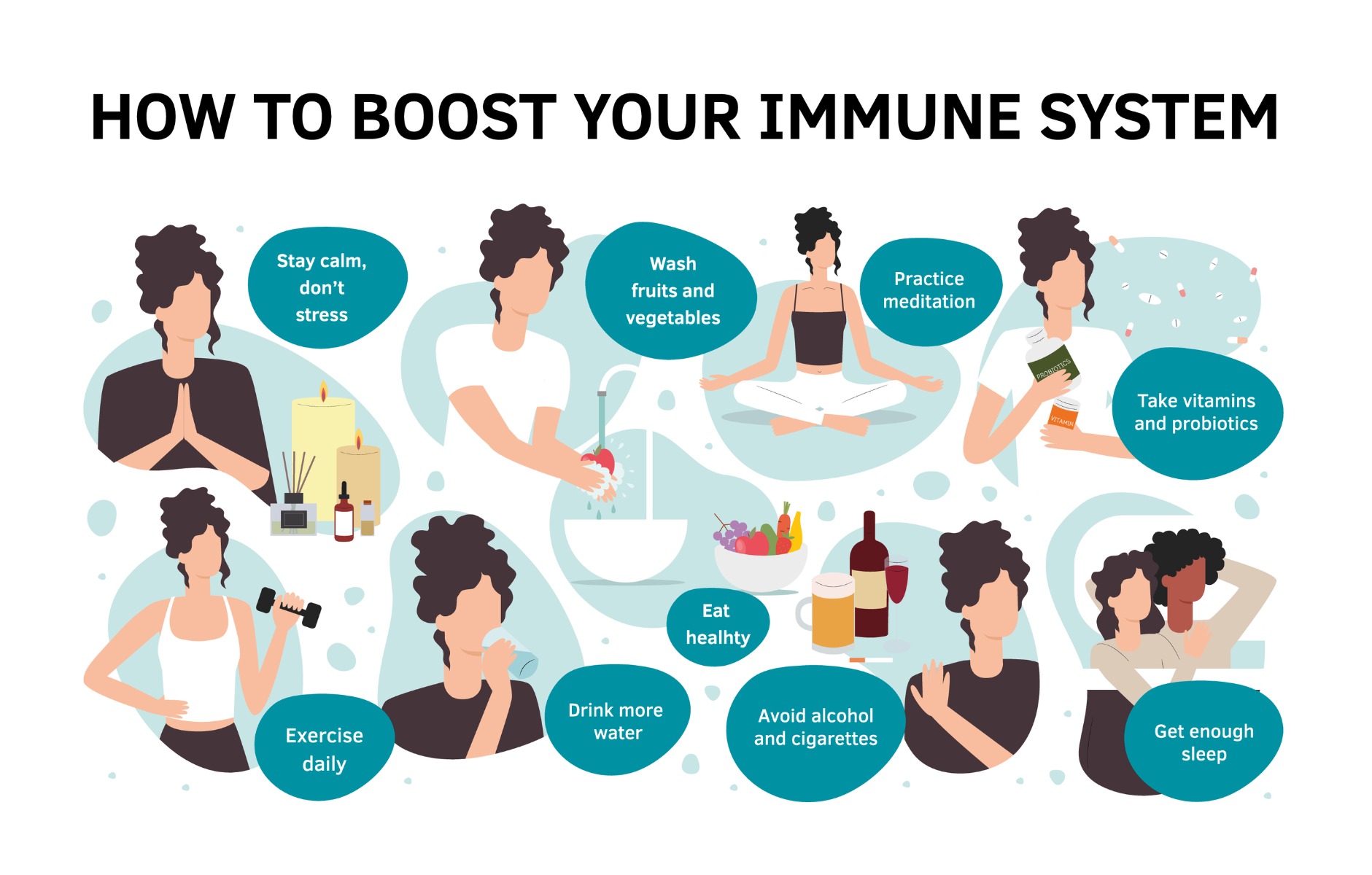 How to Boost Your Immune System Infographic