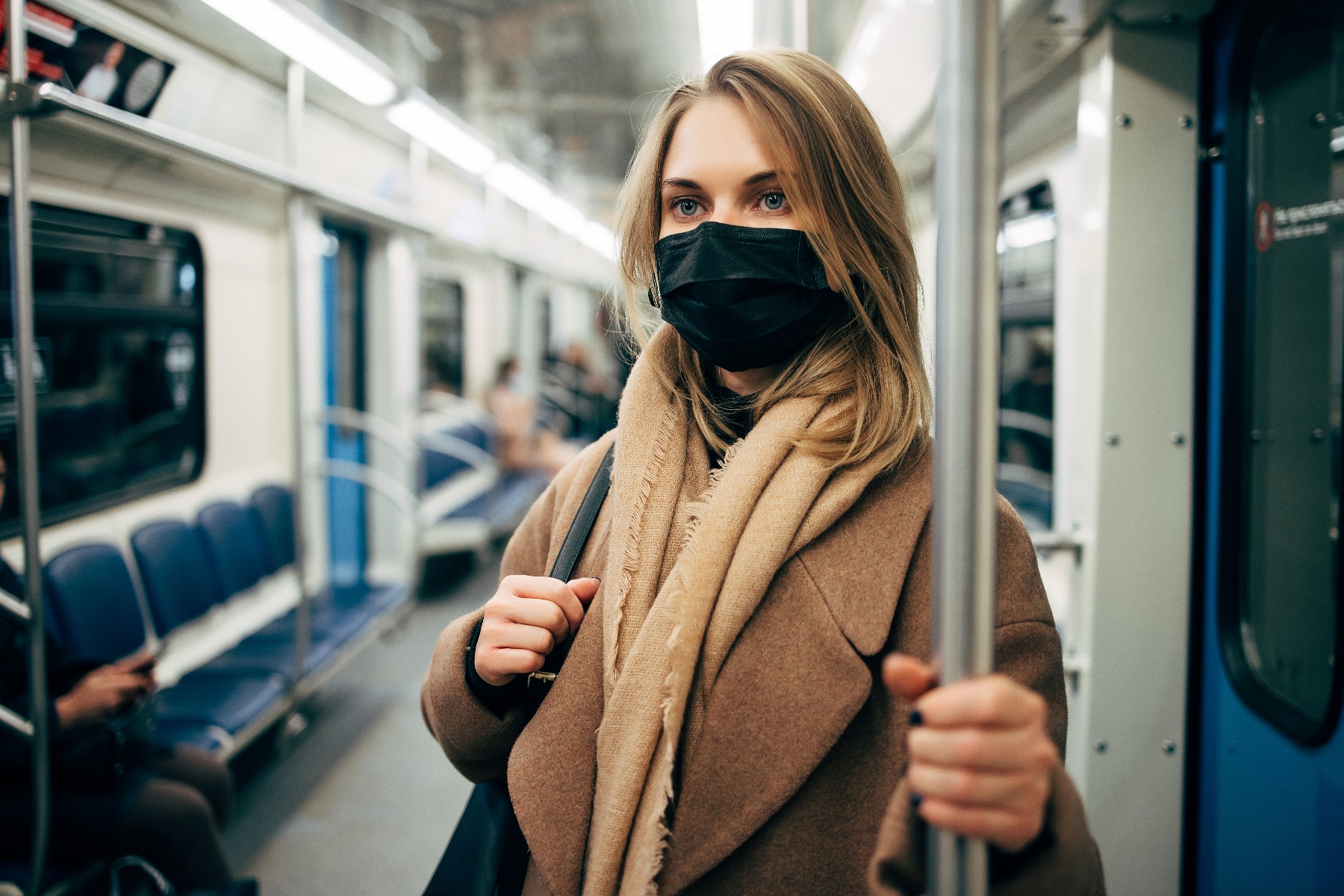 subway ride with mask