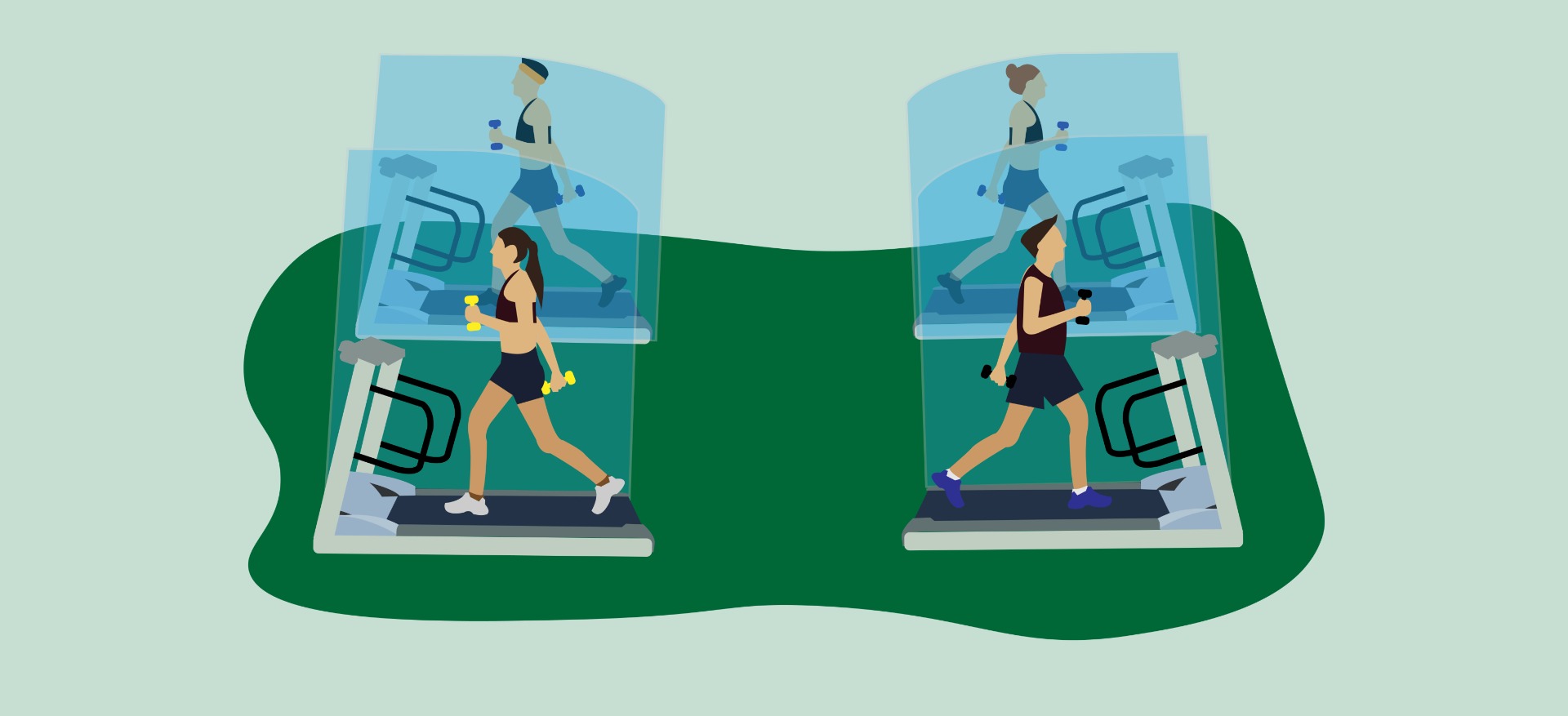 treadmill graphic