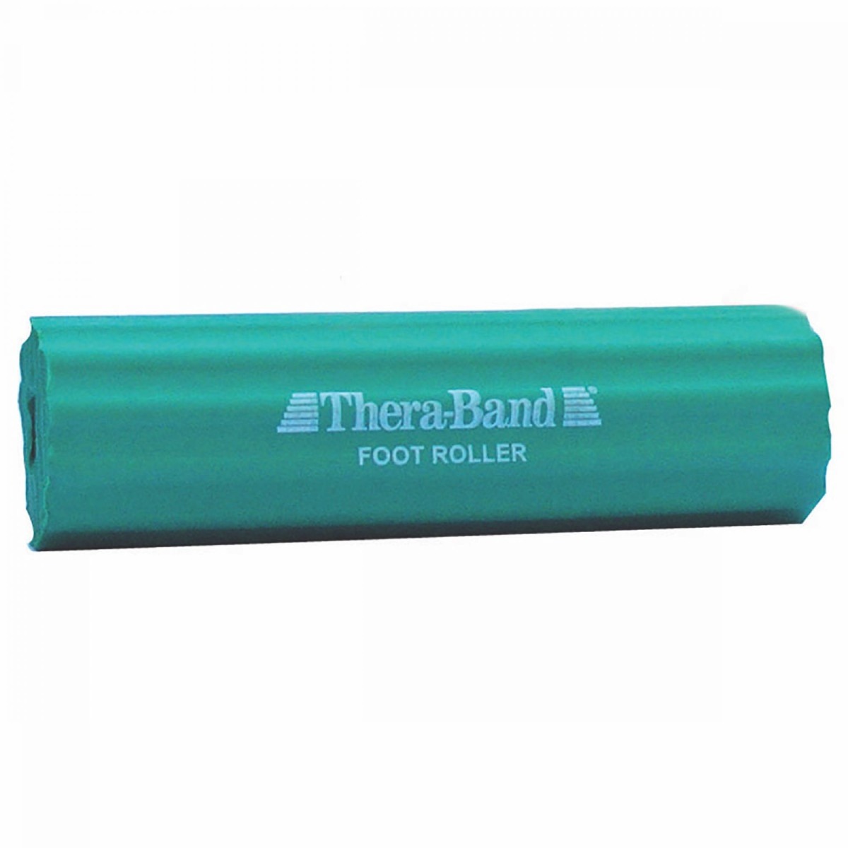 Small green TheraBand Foot Roller with smooth surface ridge