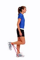 TheraBand Hamstring Curl in Standing