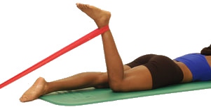 Theraband Knee Flexion Prone