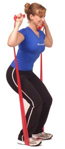 Theraband Knee Squat