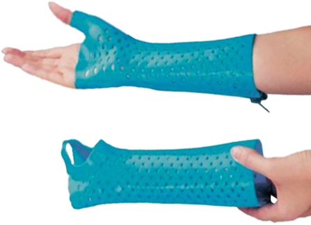 Rolyan AquaForm Universal Zippered Wrist and Thumb Spica Splint
