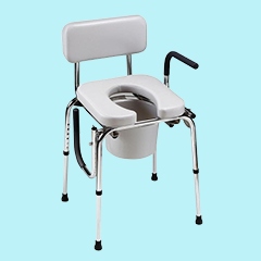 Homecraft Drop Arm Padded Commode