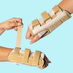 Rolyan Beige D-Ring Wrist Braces