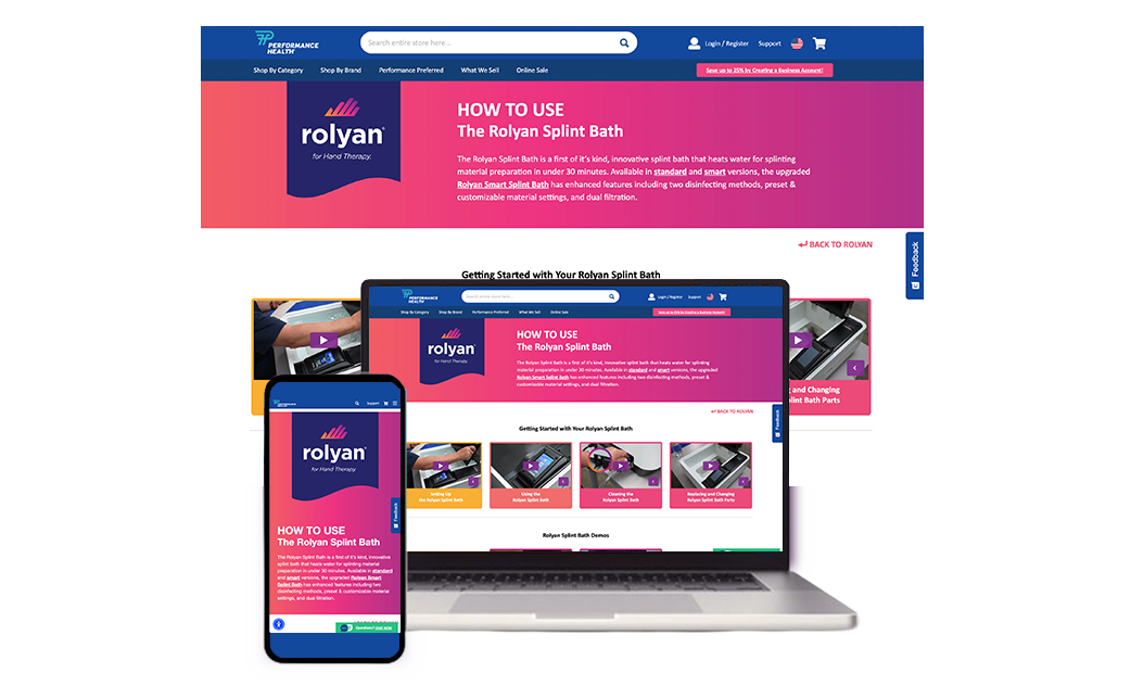 Performance Health | New Videos for Rolyan Splint Bath