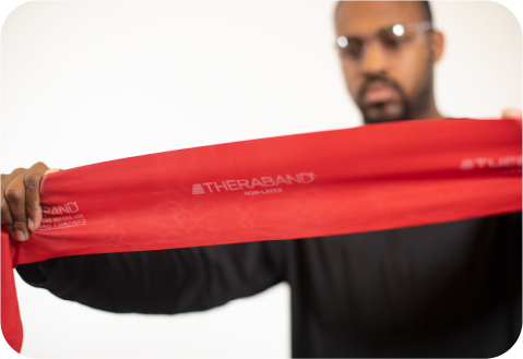 TheraBand Professional Non-Latex Resistance Bands Red- Medium – AOSS  Medical Supply