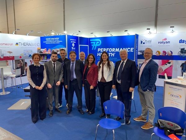 The Performance Health Team in front of their MEDICA booth