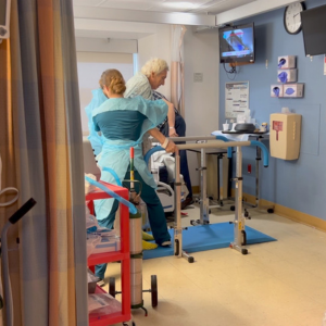 Portable Parallel Bars In Use