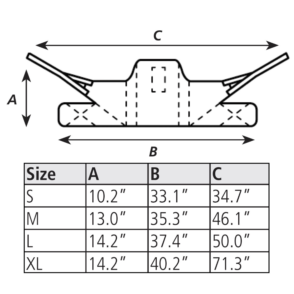 Invacare Sling Sizing Chart